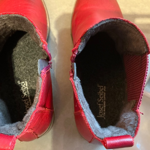 Josef Seibel Berlina red leather booties Eu 40 - Picture 6 of 7
